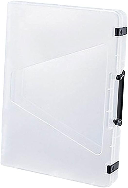Portable Transparent Plastic Supplies Holder Document Paper Desk Paper Organizers Case (A4...