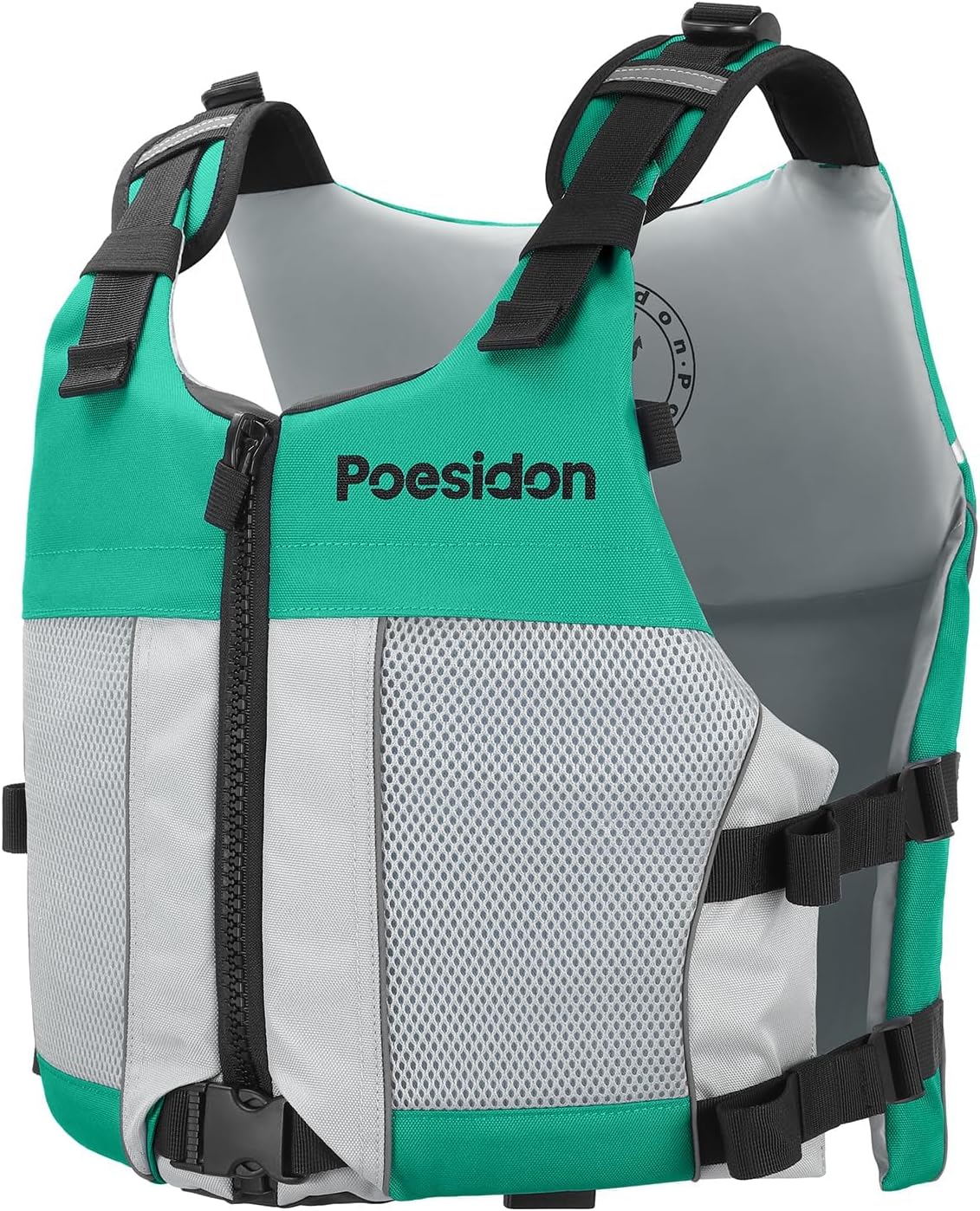 Poseidon Adjustable Water Safety Life Jacket - Classic Unisex Design with Front/Rear Storage...