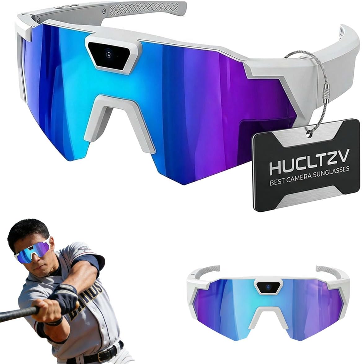POV Glasses 4K Baseball Sunglasses Camera Smart Men Women Video Action 2026 Upgrade...