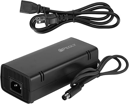 Power Supply for Xbox 360 E, Power Supply Brick with Power Cord, AC Adapter Power for...