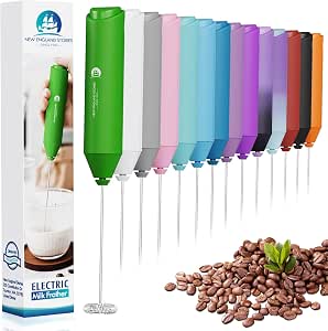 Powerful Milk Frother Handheld Foam Maker, Mini Whisk Drink Mixer for Coffee, Cappuccino... image