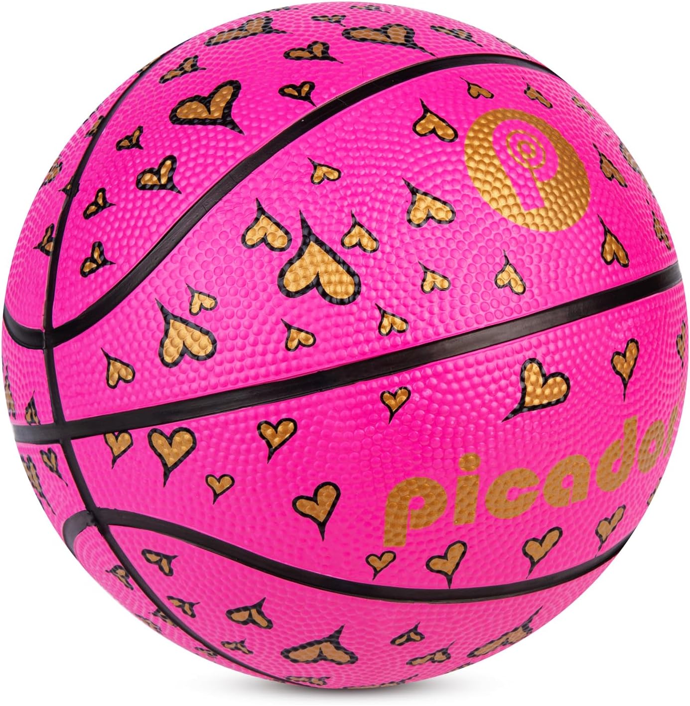 PP PICADOR Size 3 Basketball, Kids Basketball Gift for Toddler 1-3 4-6 Girls Boys – 22"...