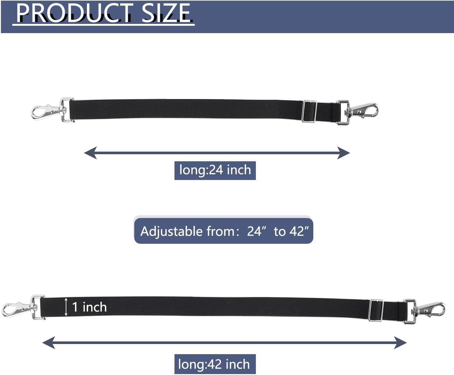 Premium Horse Blanket Sheet Leg Straps, Replacement Stretchy Belly Strap with Double Swivel...
