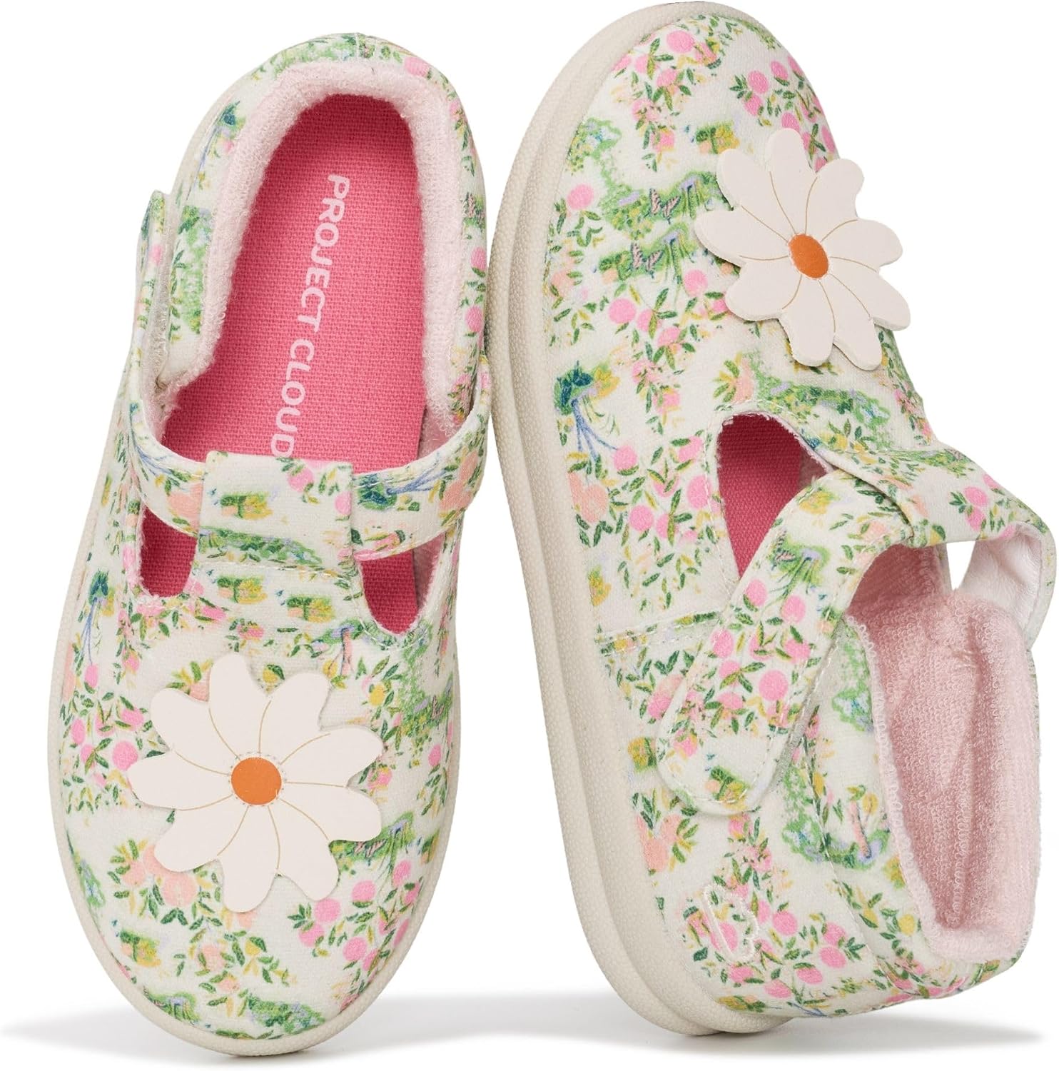 Project Cloud Toddler Shoes - Memory Foam Insole Kids Shoes for Girls, Hook-and-Loop - Mary...