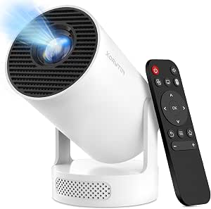 Projector with WiFi and Bluetooth, Mini Projector with Built-in Apps, 4K Supported Smart...