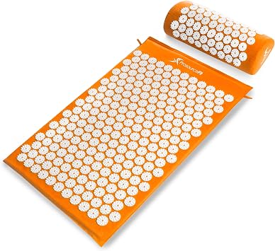 ProsourceFit Acupressure Mat and Pillow Set for Back/Neck Pain Relief and Muscle Relaxation image