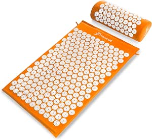 ProsourceFit Acupressure Mat and Pillow Set for Back/Neck Pain Relief and Muscle Relaxation image