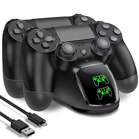 PS4 Controller Charger Dock Station with Charging Cable,1.8Hrs Fast Charge PS4 Remote...