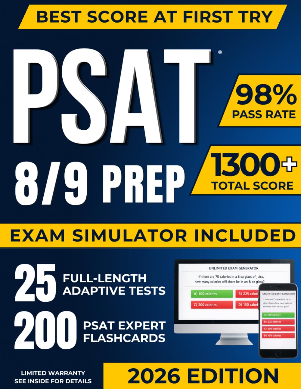 PSAT 8/9 Test Prep: The Most Complete Study Guide Including our Advanced Exam Simulator...