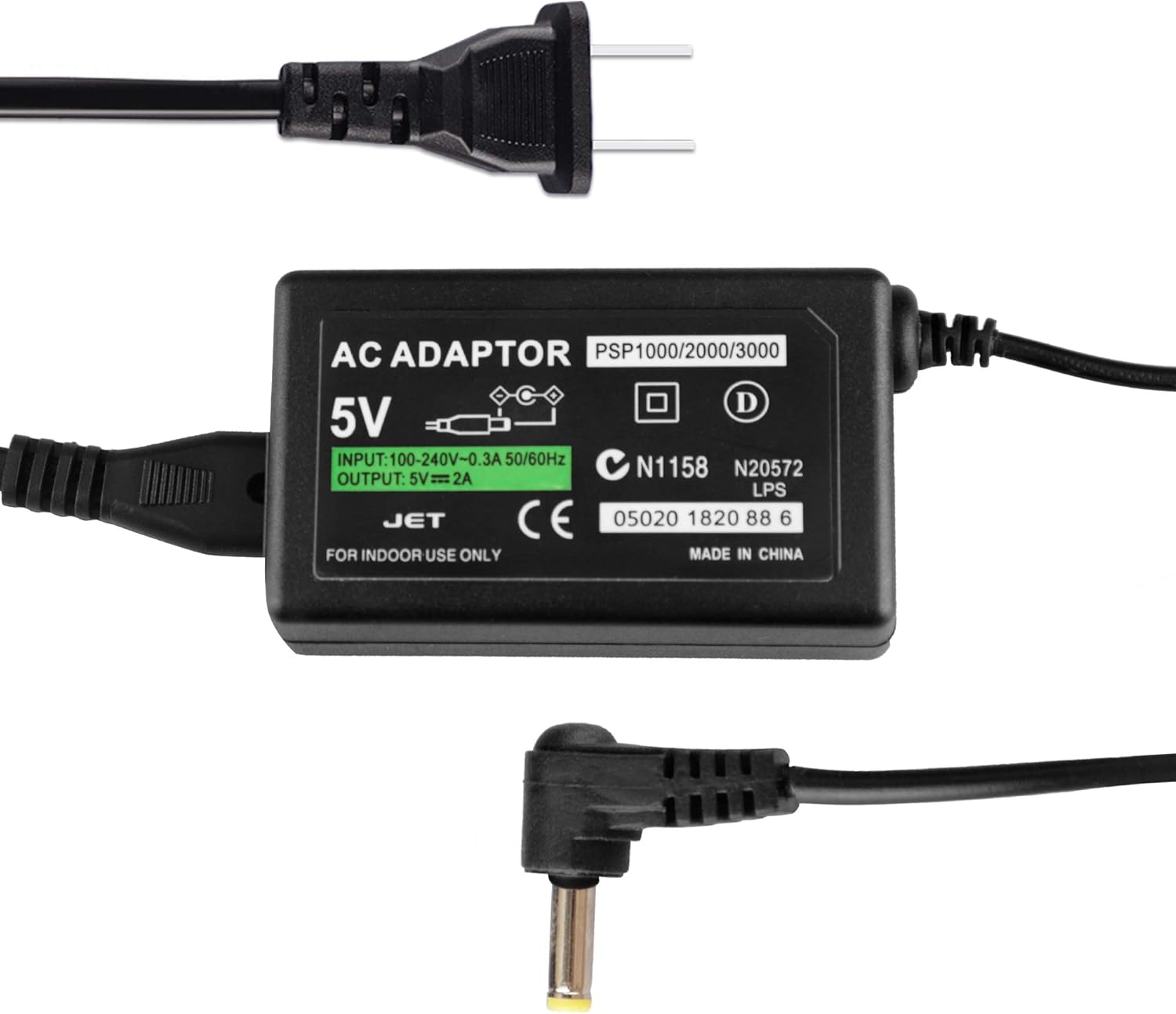 PSP Charger, AC Adapter Wall Charger Compatible with Sony PSP-110 PSP-1001 PSP 1000 / PSP... image