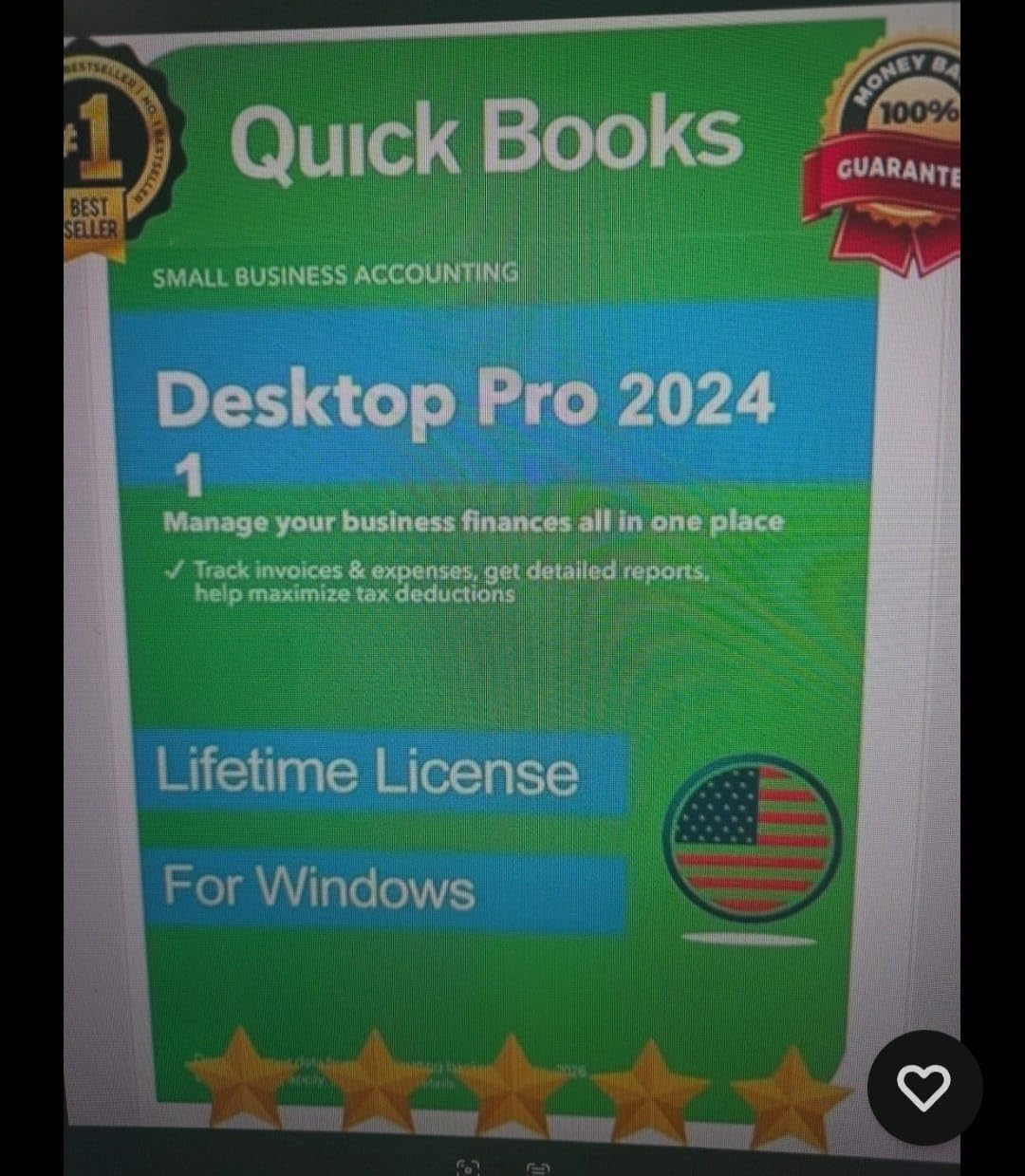 QB-DT Desktop Pro 2024 Lifetime | 1 User | Amazon Prime Delivery No subcription | 100% Money...