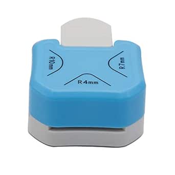 QIQQIKIN Paper Corner Rounder 3 in 1 (R4mm+R7mm+R10mm), Punches for Crafts, Cutter...
