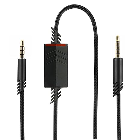 QJYTH Replacement A40 Cord Compatible with Astro A40 Headset, A40 Inline Mute Audio Cable...