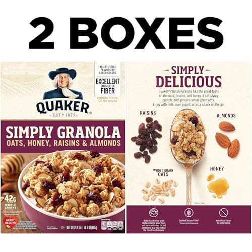 Quaker Simply Granola Honey & Raisin, 24.1 Oz (Pack of 2) image