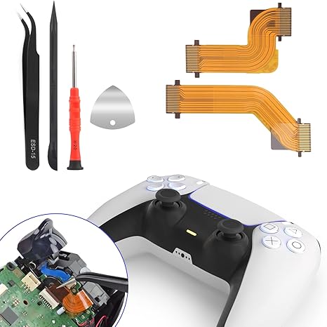 R2 L2 L1 R1 Flex Cable for Sony PlayStation 5 PS5 Connector Cable Replacement for PS5 Handle...