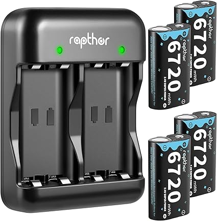 rapthor 4X 6720mWh Rechargeable Controller Battery Pack for Xbox Series with Fast Charger...