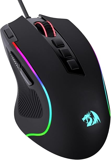 Redragon M612 Predator RGB Gaming Mouse, 8000 DPI Wired Optical Mouse with 11 Programmable...