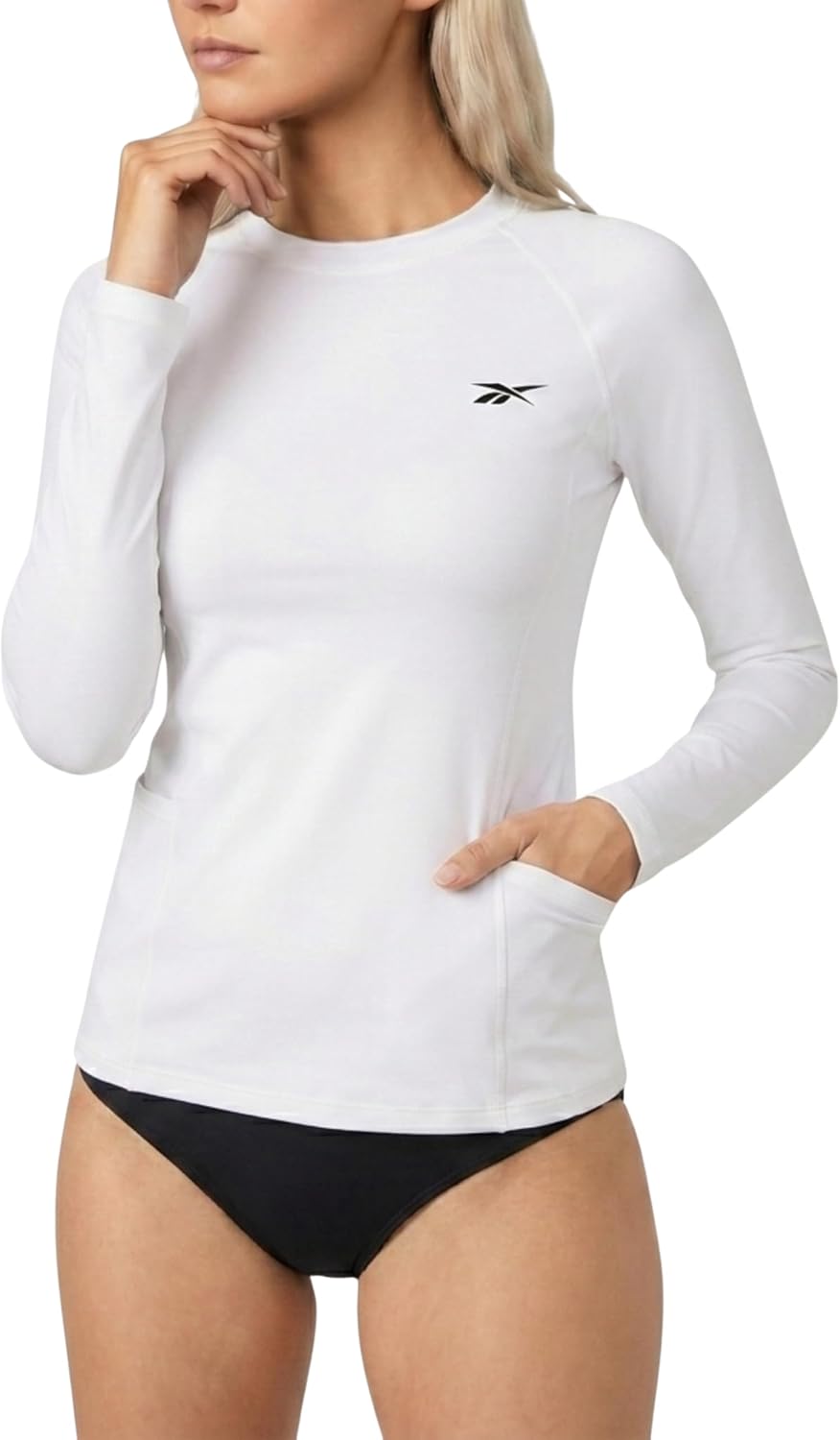 Reebok Rash Guard for Women – Long Sleeve Swim Shirt, UPF 50+ UV Protection Sun Shirt...