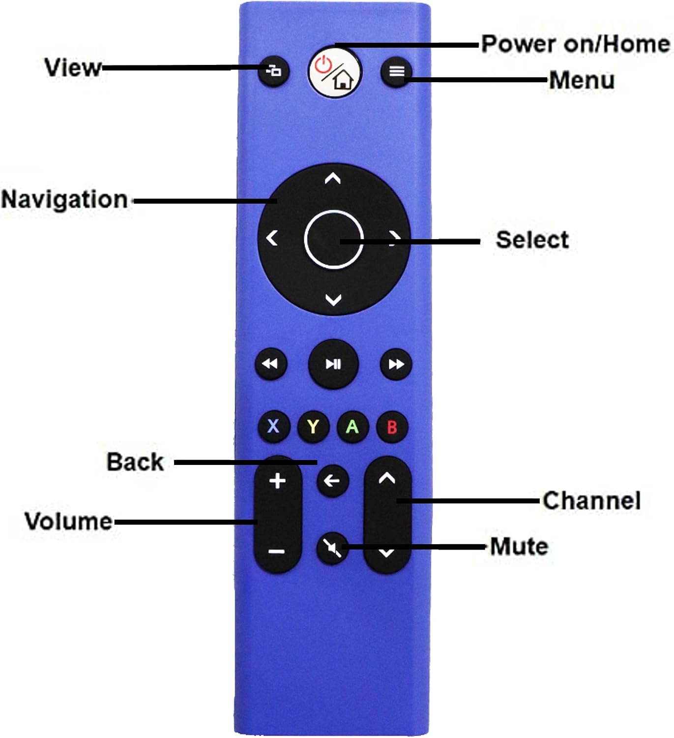 Remote Control Compatible with Xbox, Xbox One X - Blue Color image