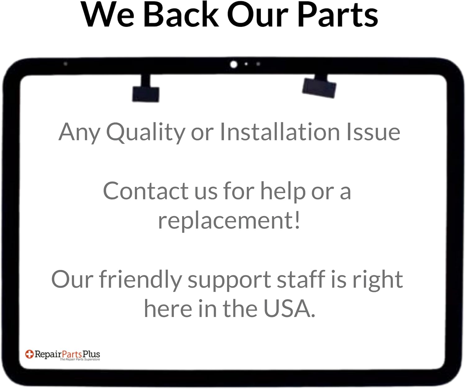 RepairPartsPlus for iPad 10th Gen & 11th Gen (A16) | Premium Screen Replacement Kit - Glass...