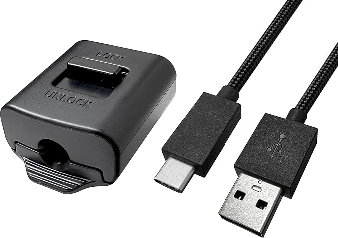 Replacement USB-C Cable & Locking Connector Kit for PS5 for DualSense Edge Controller, 9.2FT...