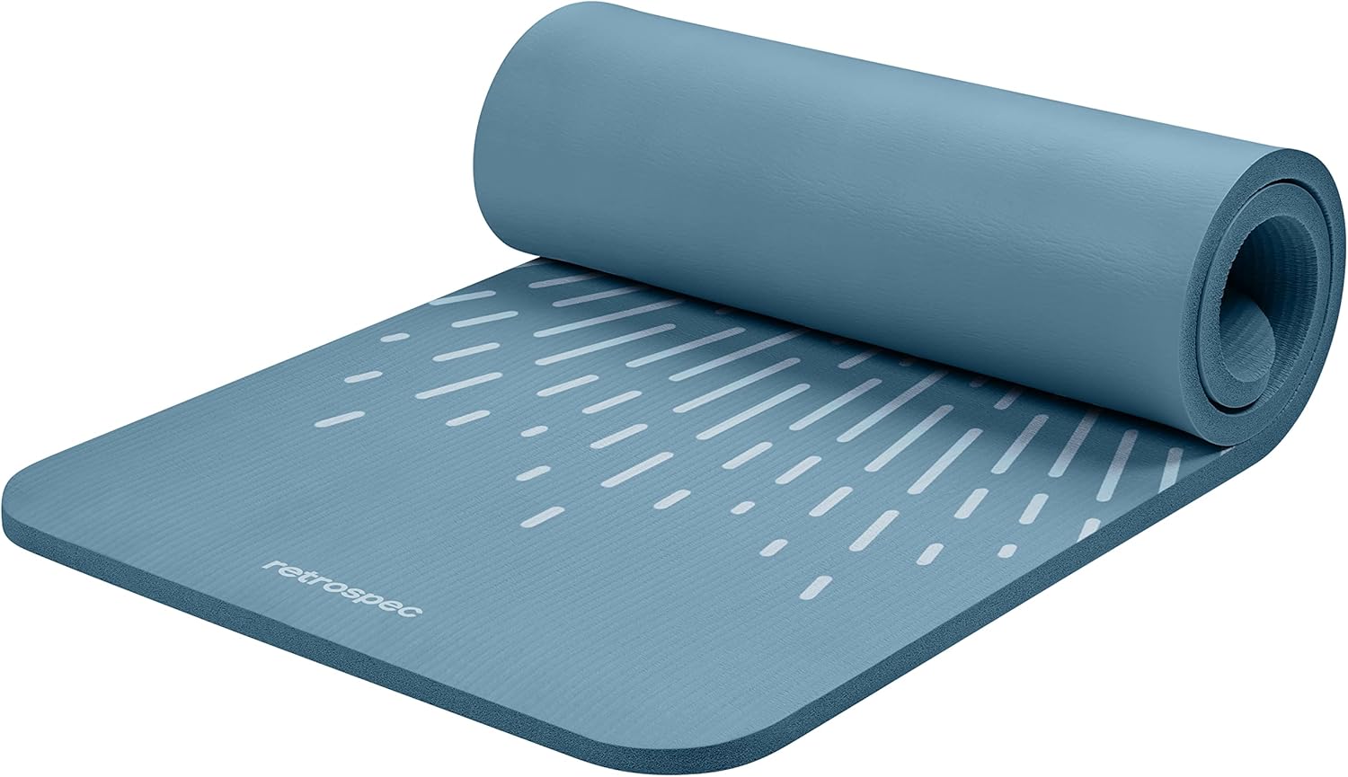 Retrospec Solana Yoga Mat 1" Thick w/Nylon Strap for Men & Women - Non Slip Exercise Mat for...