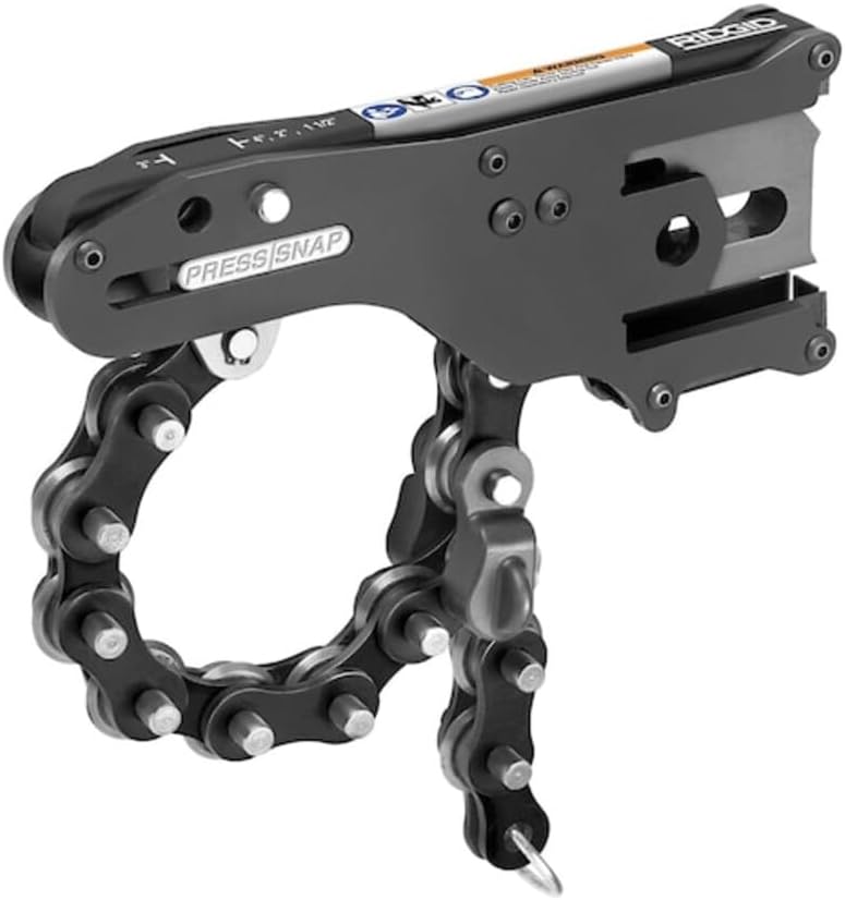 RIDGID 34403R Press Snap Soil Pipe Cutter Kit with Carrying Case, Heavy-Duty Chain Pipe...