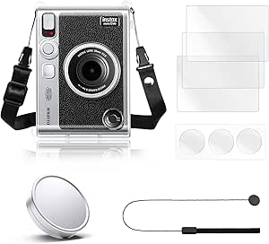 Rieibi Accessories for Fujifilm Instax Mini Evo Instant Camera Bundle Includes Clear Case...