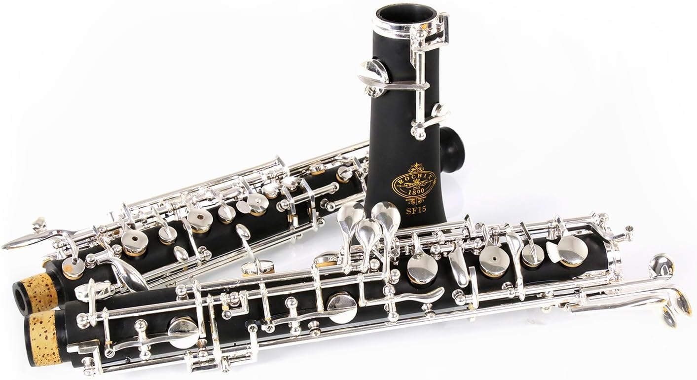 Rochix Oboe Beginner Student Level SF15 Composite Wood Body Silver Plated Full Automatic C...