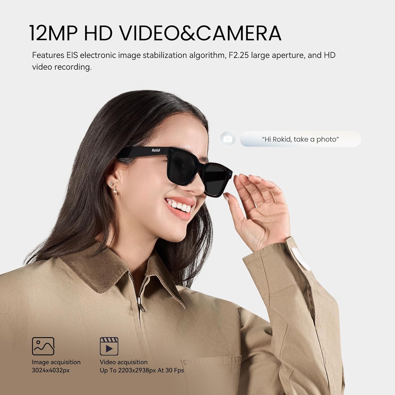 Rokid Ai Glasses Style (Non-Display), 2026 Smart Audio Sun Glasses with ChatGPT & Gemini... image