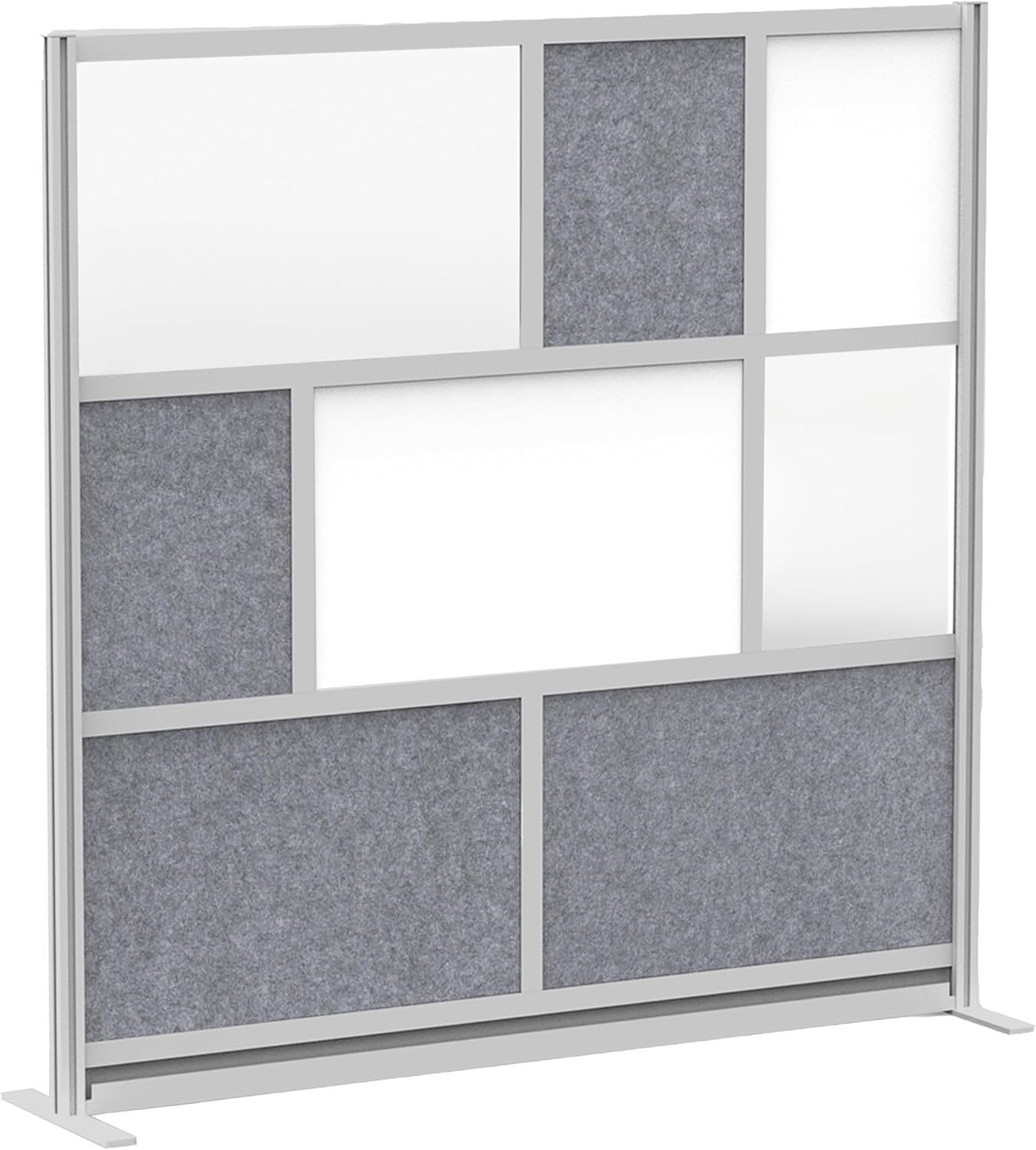 Room Divider for Office Privacy – Modular Freestanding Partition with Whiteboard, PET...