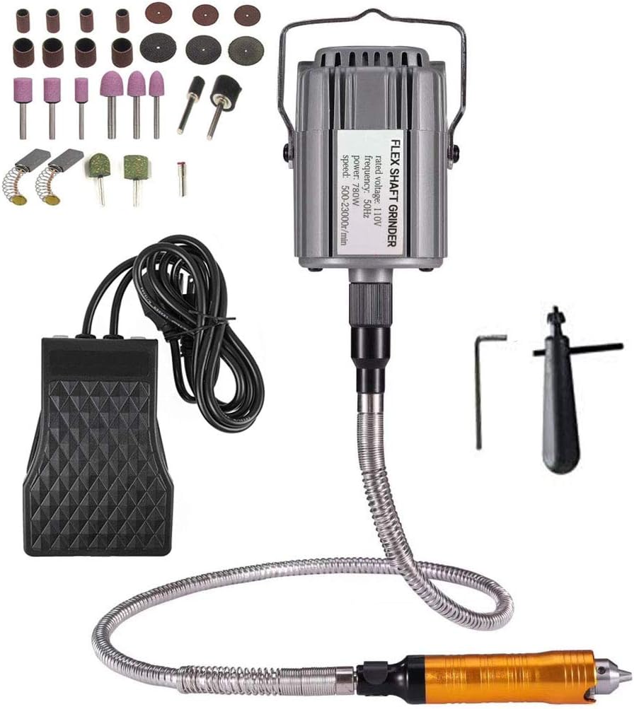 Rotary Tool Flex Shaft Hanging Grinder Carver Electric Multi-function Metalworking Tools...