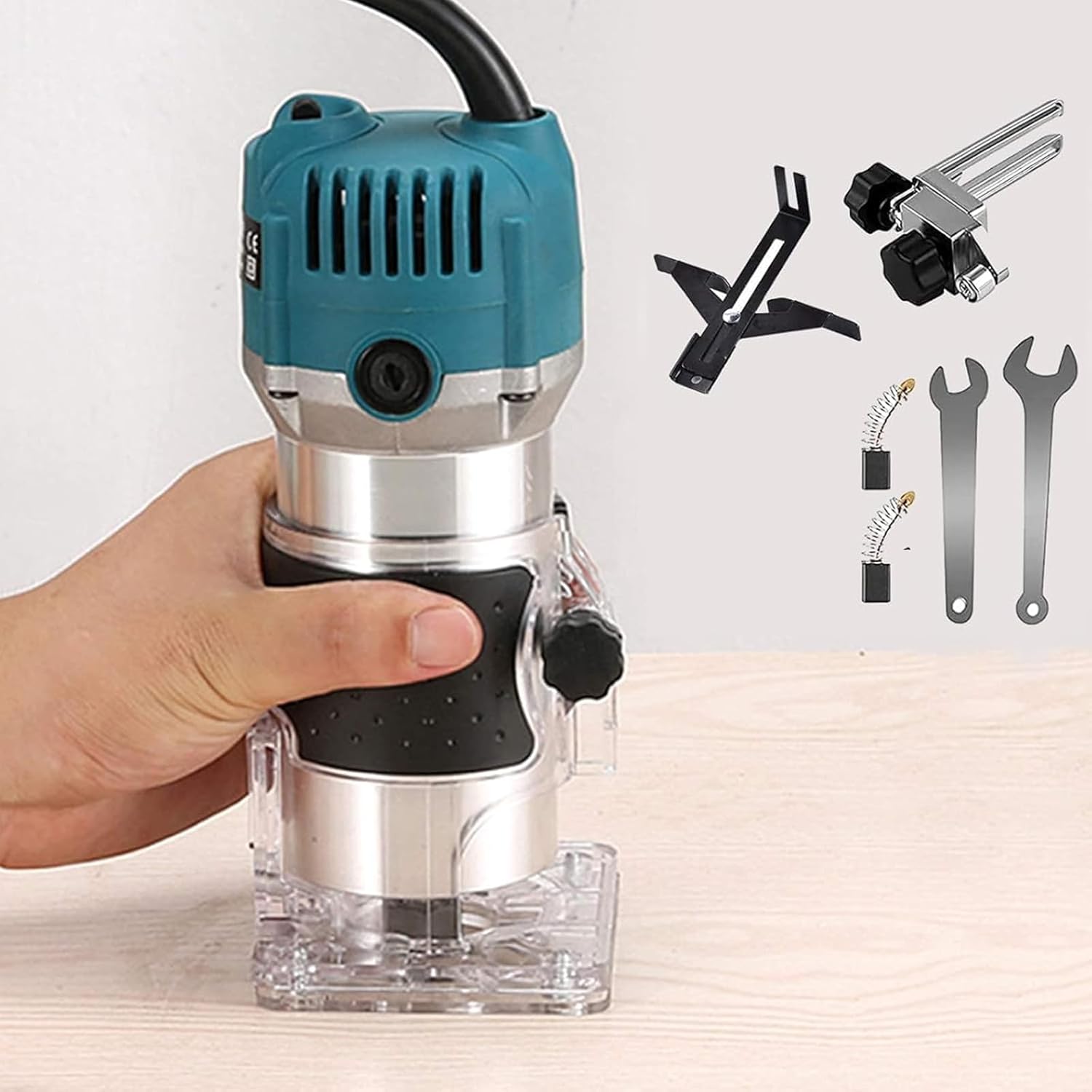 Router Tool, Wood Router Trimmer Power Electric Hand Trim Palm Woodworking cortadora de...