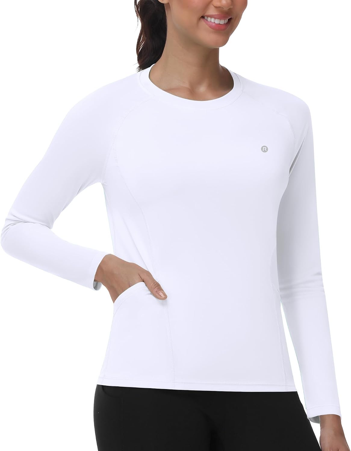 Runhit Women's UPF 50+ Sun Shirts with Pockets Long Sleeve UV Protection Swim Rash Guard...