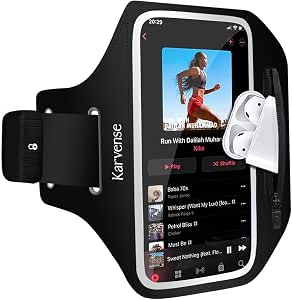 Running Phone Holder, Arm Band for Running for iPhone & Samsung Galaxy, Cell Phone Armband...
