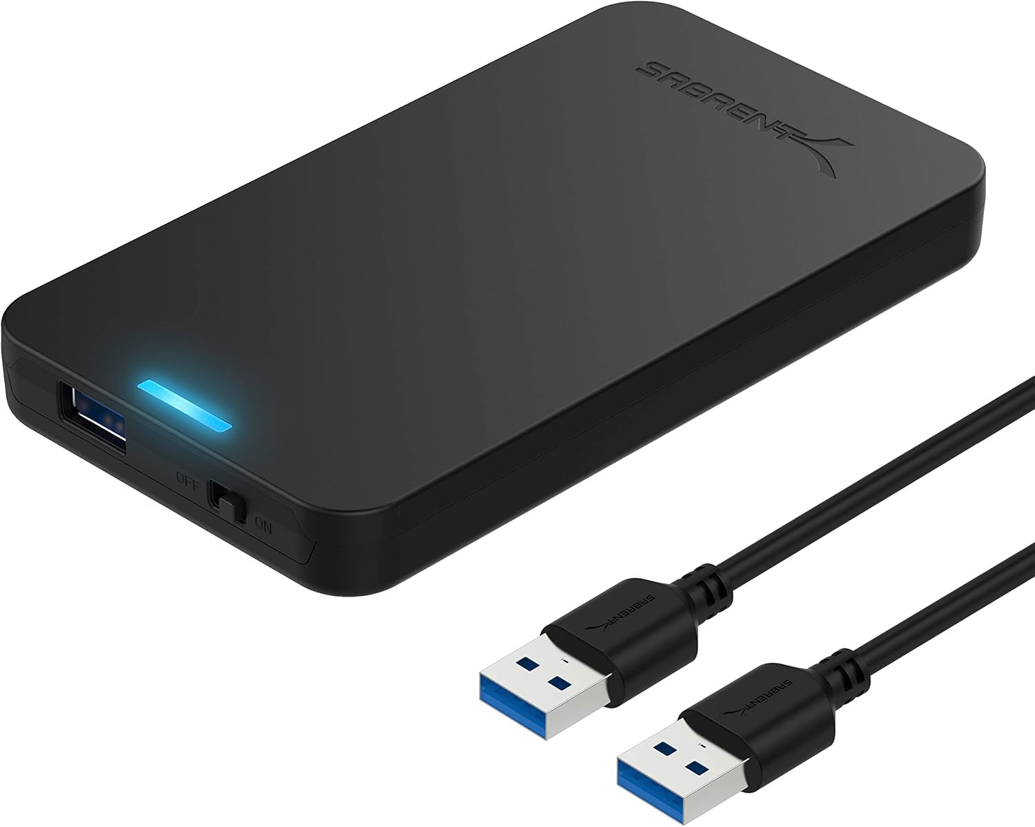 SABRENT 2.5 Inch SATA to USB 3.0 Tool Free External Hard Drive Enclosure [Optimized for SSD...