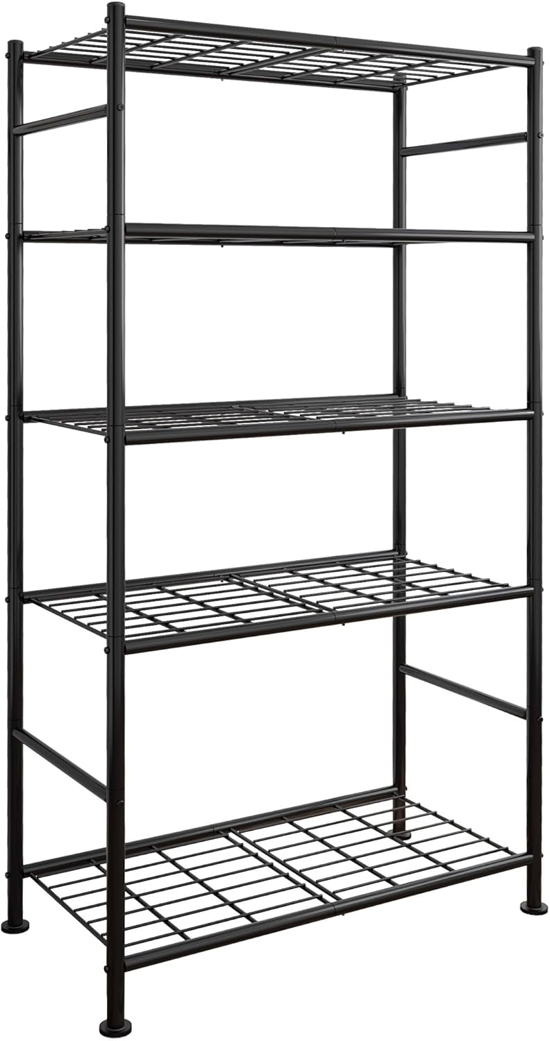 Sakugi Storage Shelves - 5 Tier Shelf Organizer, Heavy Duty Garage Shelving Unit with...