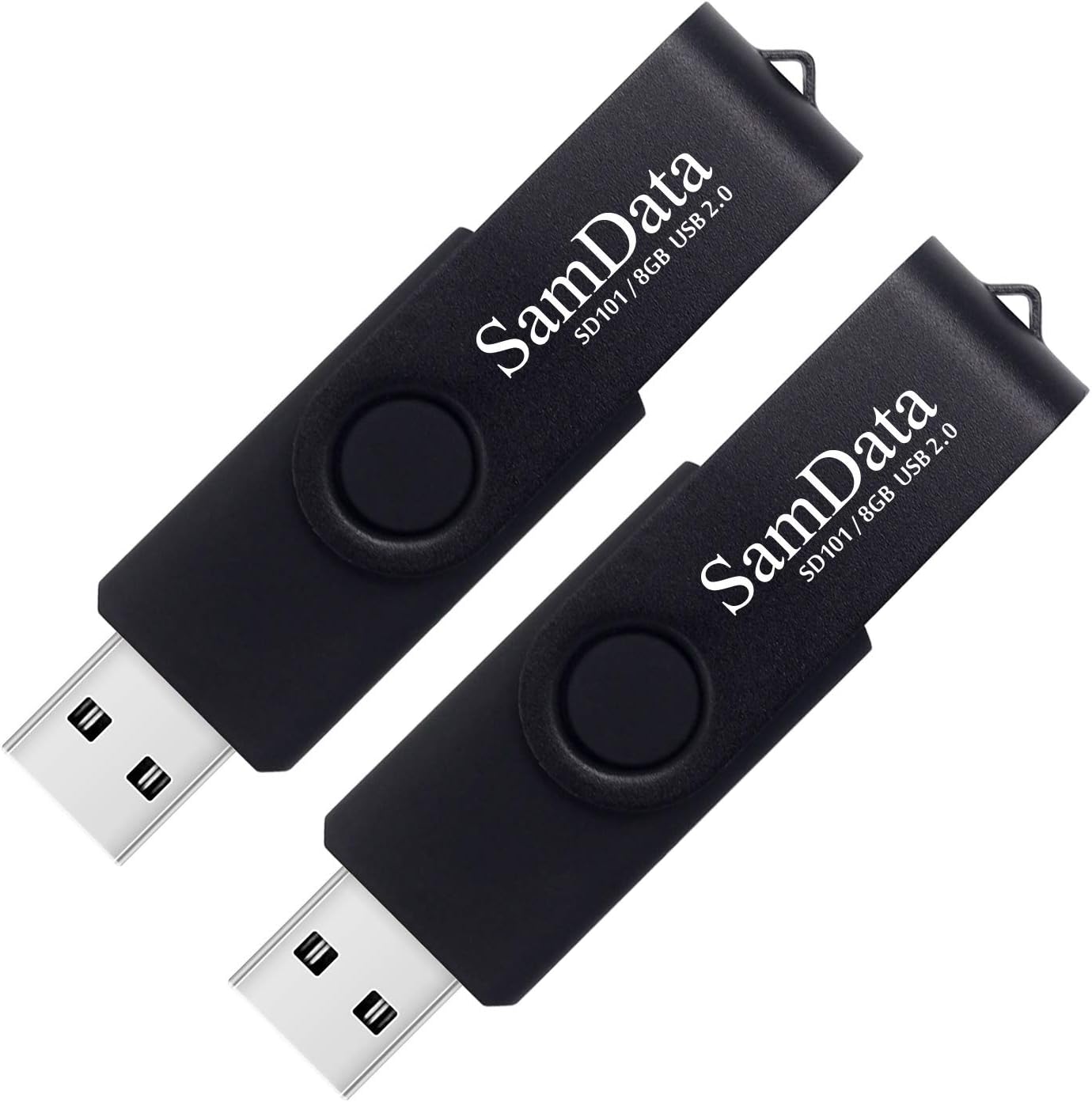 SamData 8GB USB Flash Drives 2 Pack 8GB Thumb Drives Memory Stick Jump Drive with LED Light...