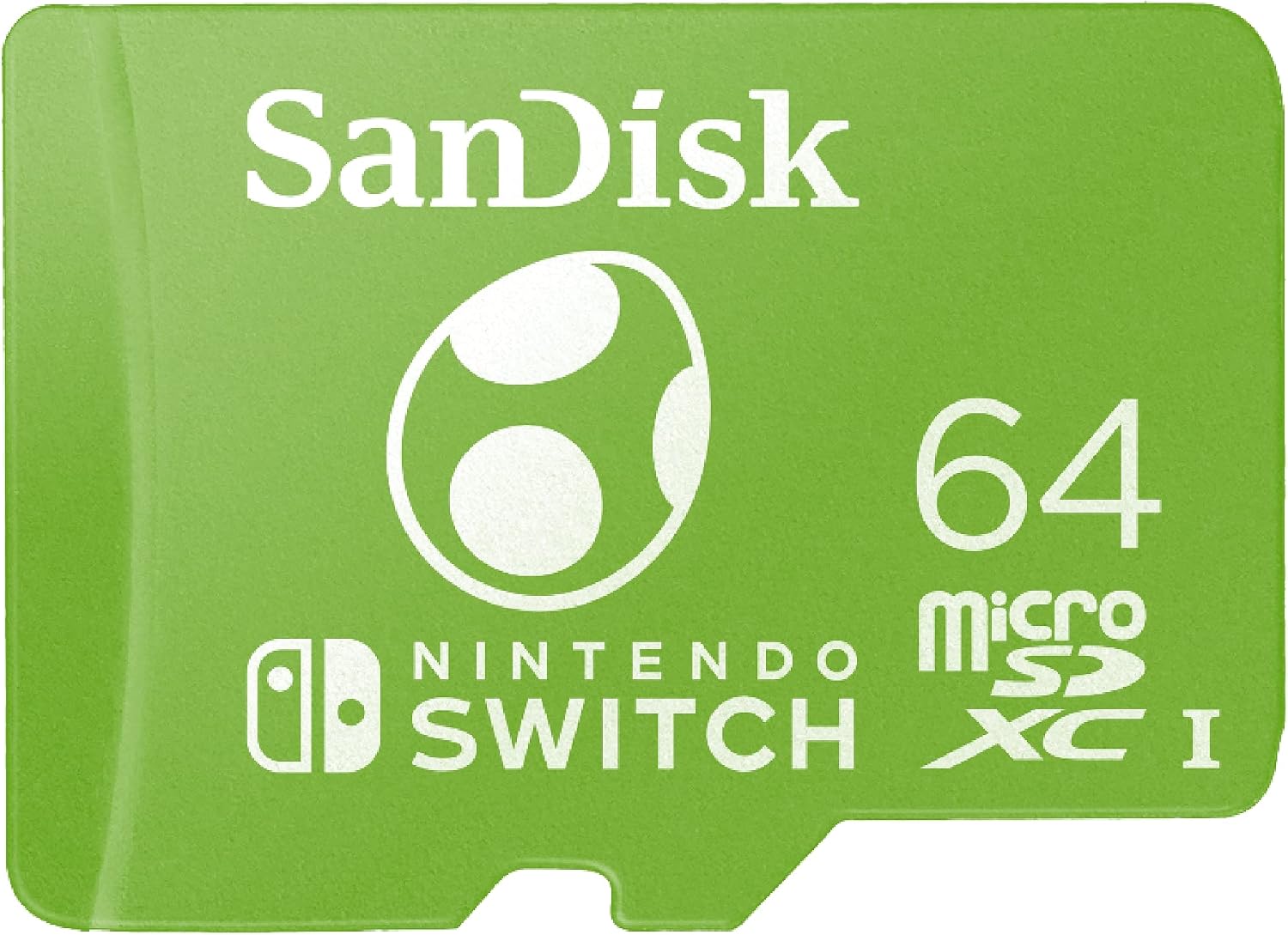 SanDisk 64GB microSDXC-Card Licensed for Nintendo-Switch, Yoshi Edition - SDSQXAO-064G-GN6ZN