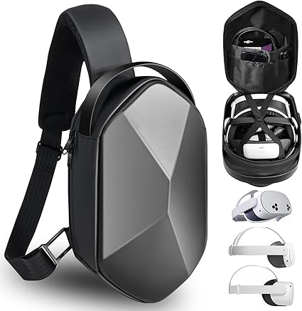 SARLAR Travel Carrying Case for Oculus Meta Quest 3S/Quest 3/Quest 2 VR Headset and...