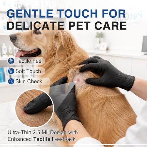 Schneider Medical Black Nitrile Gloves, Powder Free, Disposable Gloves Latex Free for... image