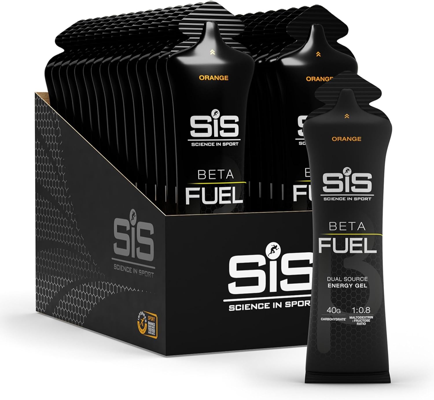 Science in Sport BETA Fuel Gel - Dual-Source Energy Gel - Isotonic Gel - Fast-Absorbing...