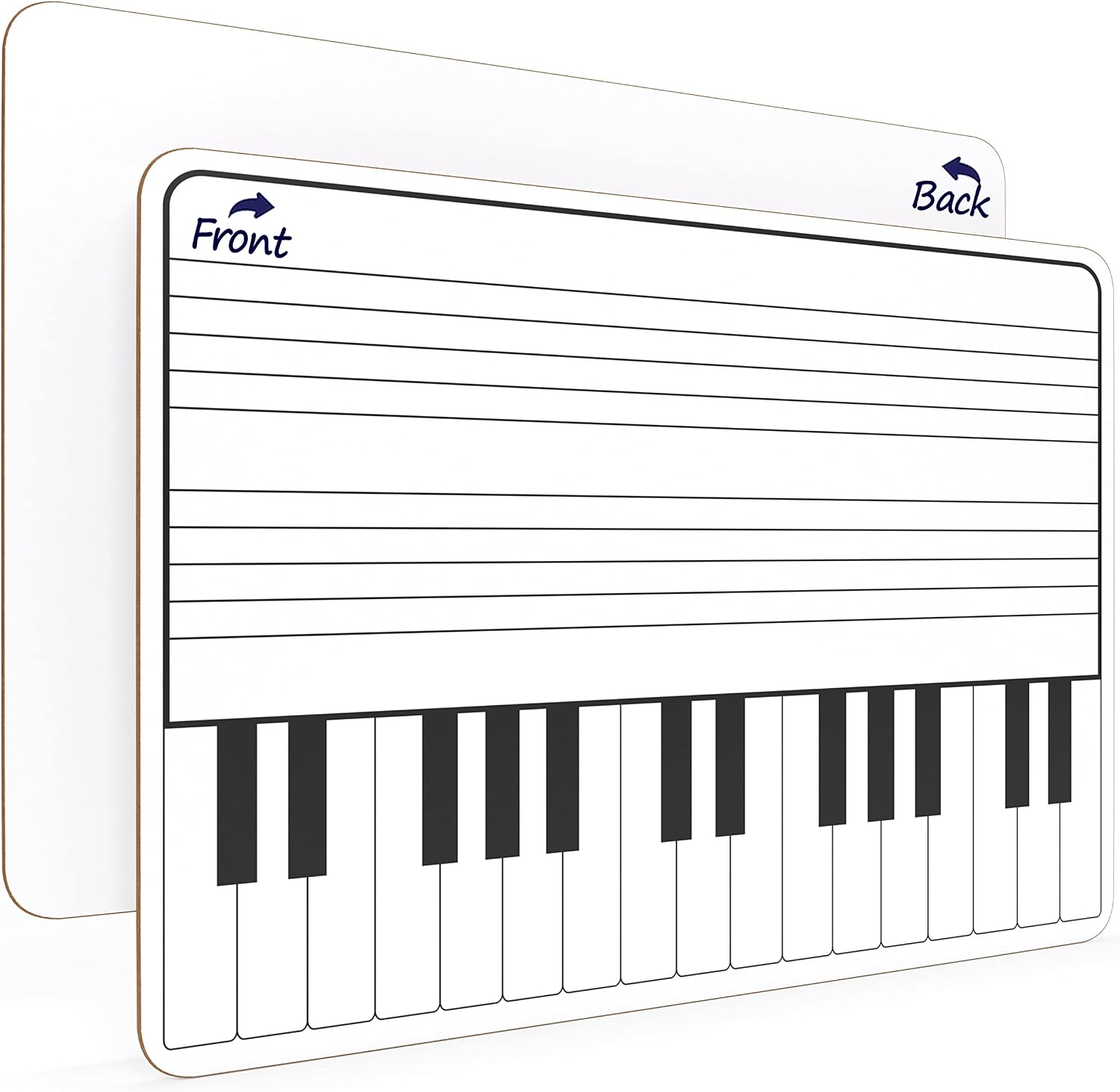 SCRIBBLEDO 11 x 14 Inch Keyboard Practice Dry Erase White Board Lapboard Durable Portable...