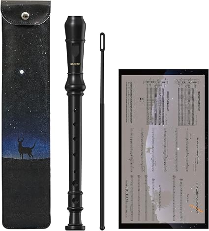 SDREAM Soprano Recorder Instrument for Kids Beginners&Student,8 Hole German Fingering...
