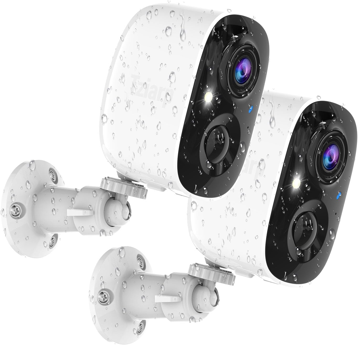 Security Cameras Wireless Outdoor,2K Indoor WiFi Wireless Cameras,Outside Battery Powered...