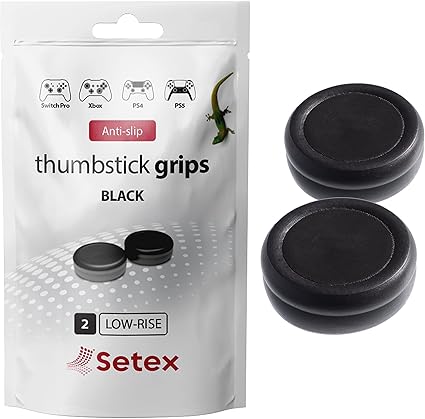 Setex Gecko Grip, Thumbstick Grip Covers, for PlayStation PS5, PS4, Xbox One, Switch Pro...
