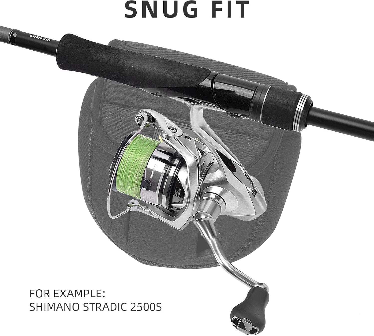 SF Spinning Reel Cover Case Bag Pouch Glove Fits 200 500 1000 2000 3000 4000 5000 6000... image