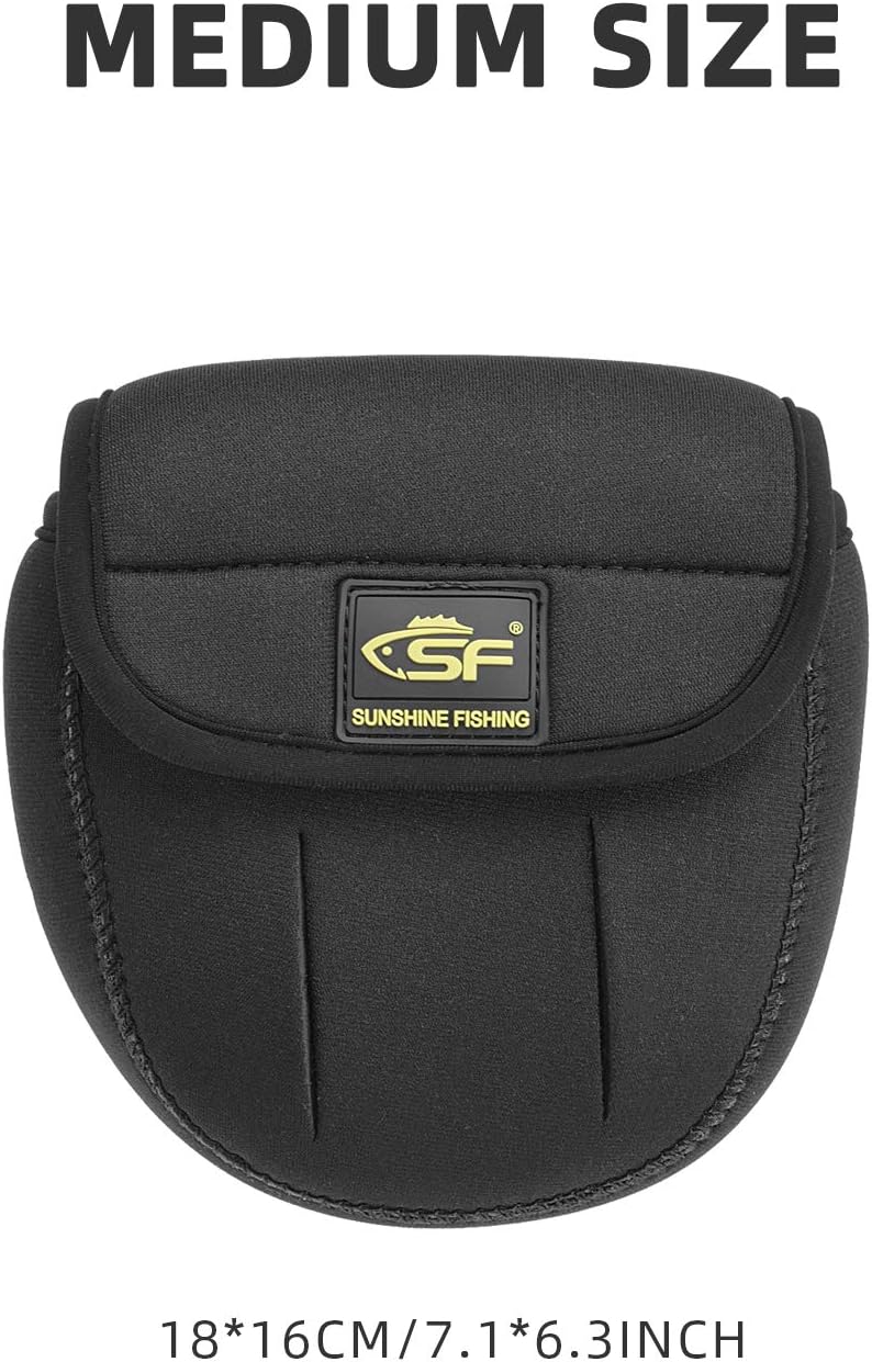 SF Spinning Reel Cover Case Bag Pouch Glove Fits 200 500 1000 2000 3000 4000 5000 6000... image