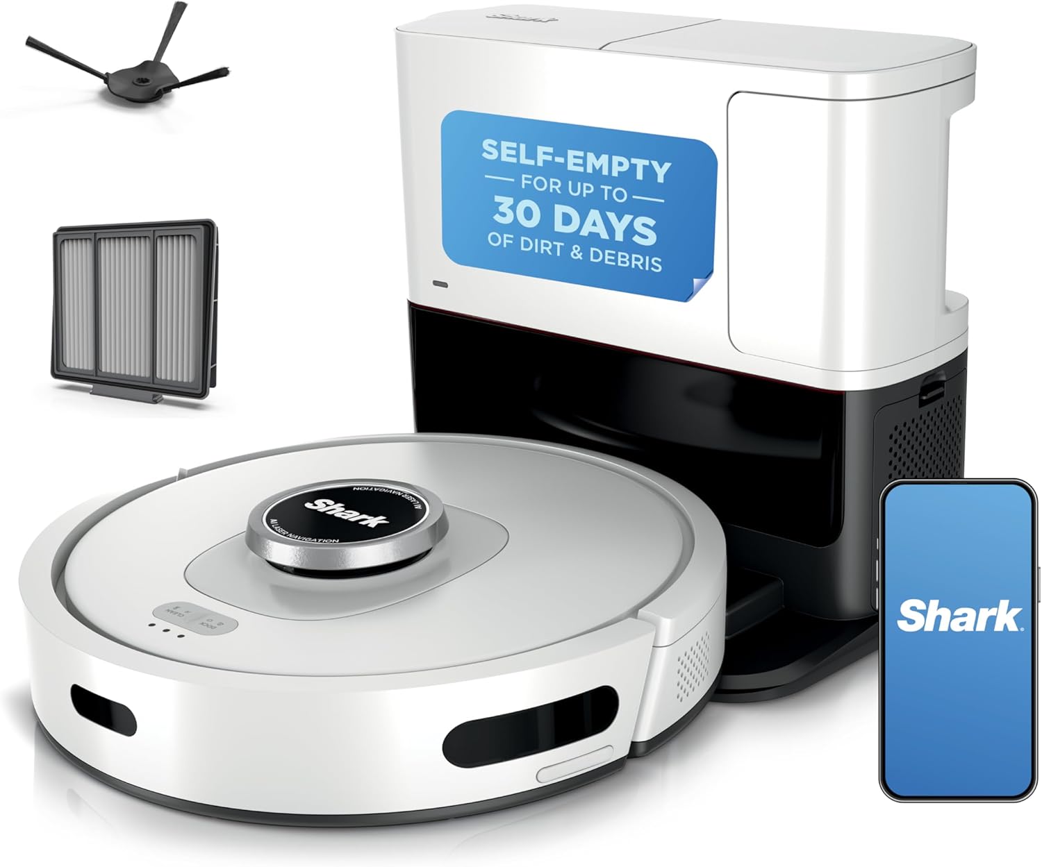Shark Matrix Clean | Robot Vacuum Cleaner with Powerful Suction for Pet Hair, Rugs, Carpets...
