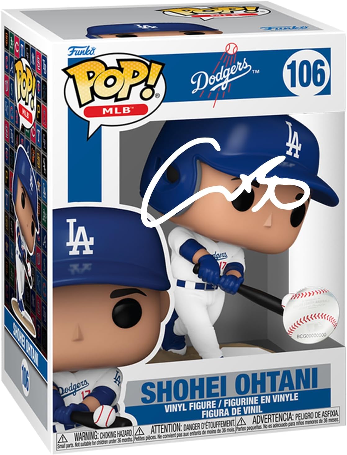 Shohei Ohtani #106 Home Uniform Facsimile Signed Reprint Laser Autographed Funko POP!...